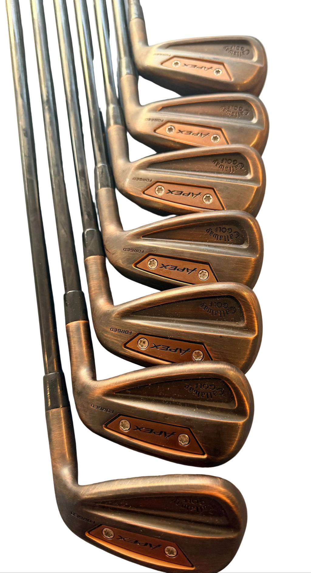 Callaway Apex Ai300 Brushed Copper 5-AW MMT 95g Stiff Flex Irons (Used)