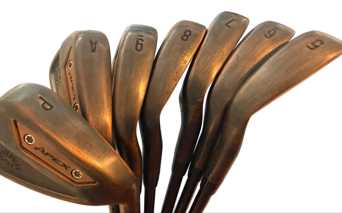 Callaway Apex Ai300 Brushed Copper 5-AW MMT 95g Stiff Flex Irons (Used)